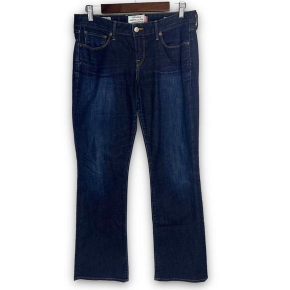 Lucky Brand Dark Wash Mid Rise Lolita Bootcut Stretch Ankle Denim Jeans Size 8 - Picture 1 of 16